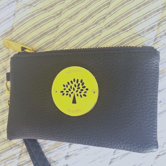 Mulberry Navy and Gold CardHolder Wristlet - Picture 5 of 5